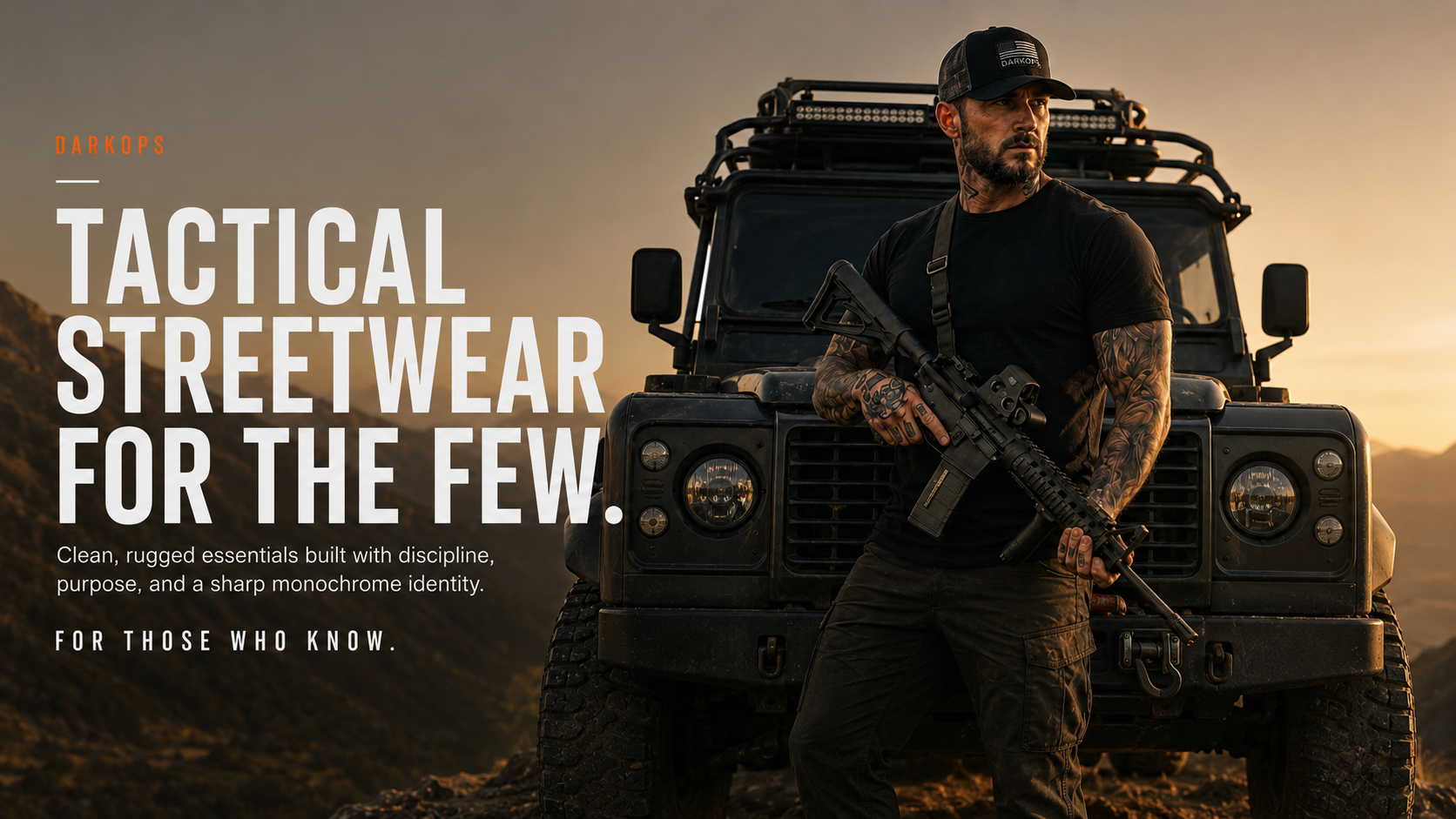 Darkops tactical streetwear — Never Say Die
