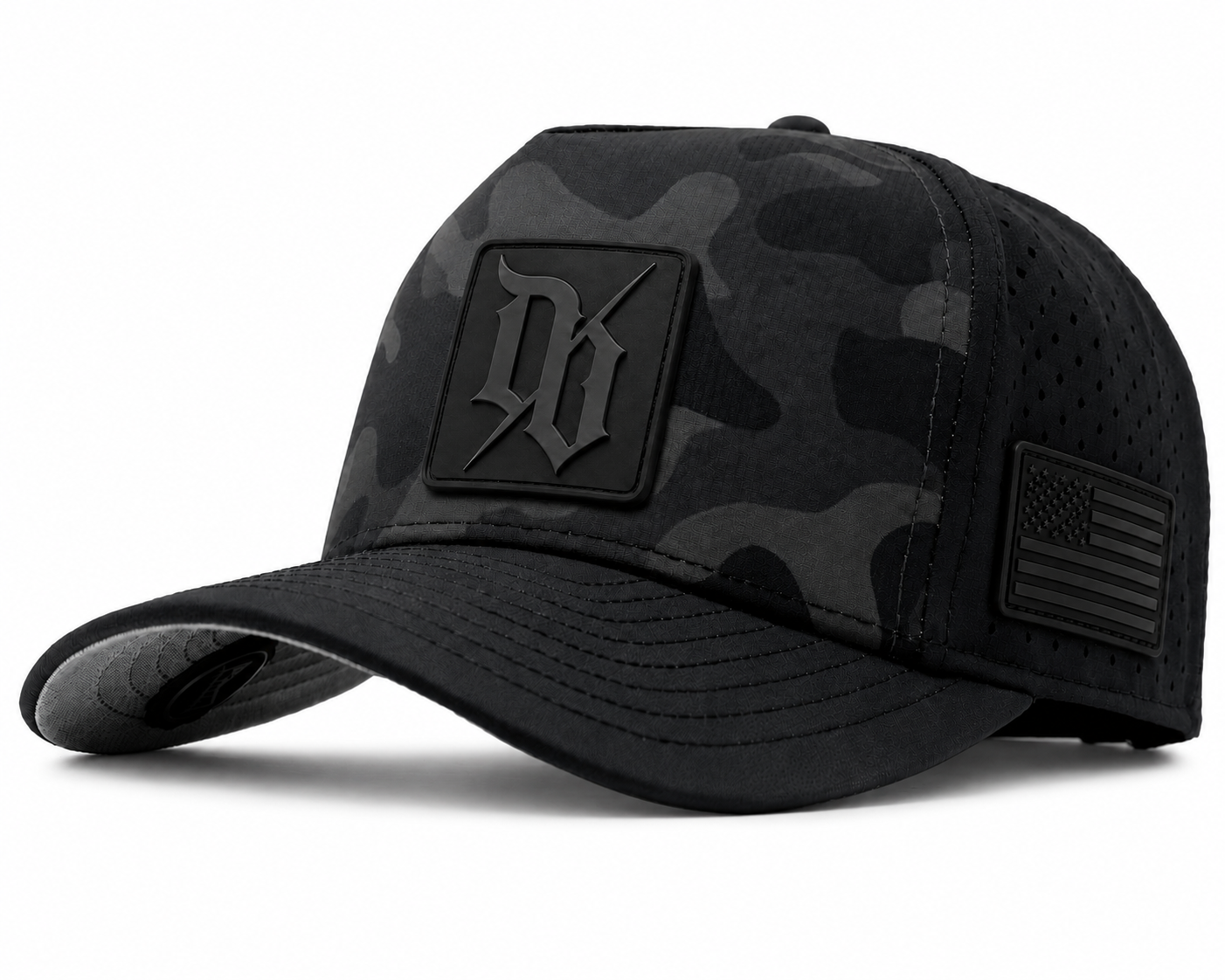 Multicam tactical operator cap — Black Multicam, 6-panel snapback