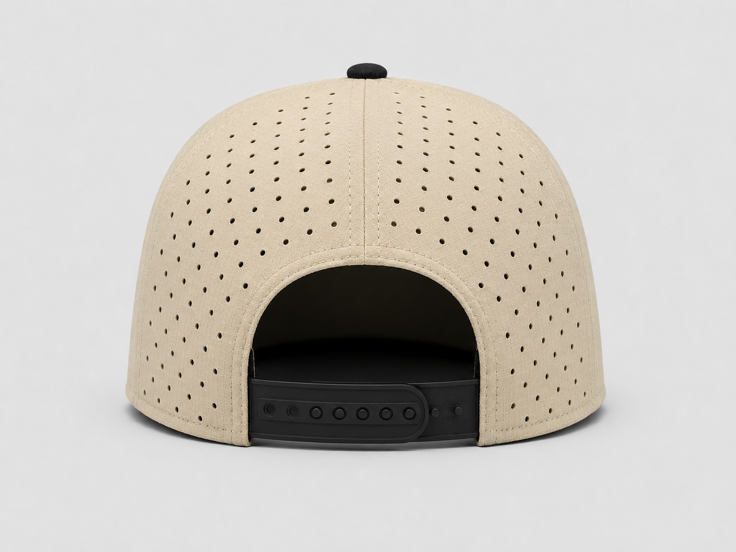 Desert tan tactical operator cap — rear view with snapback closure