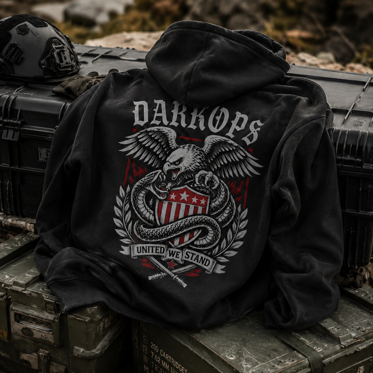 Darkops United We Stand Hoodie lifestyle